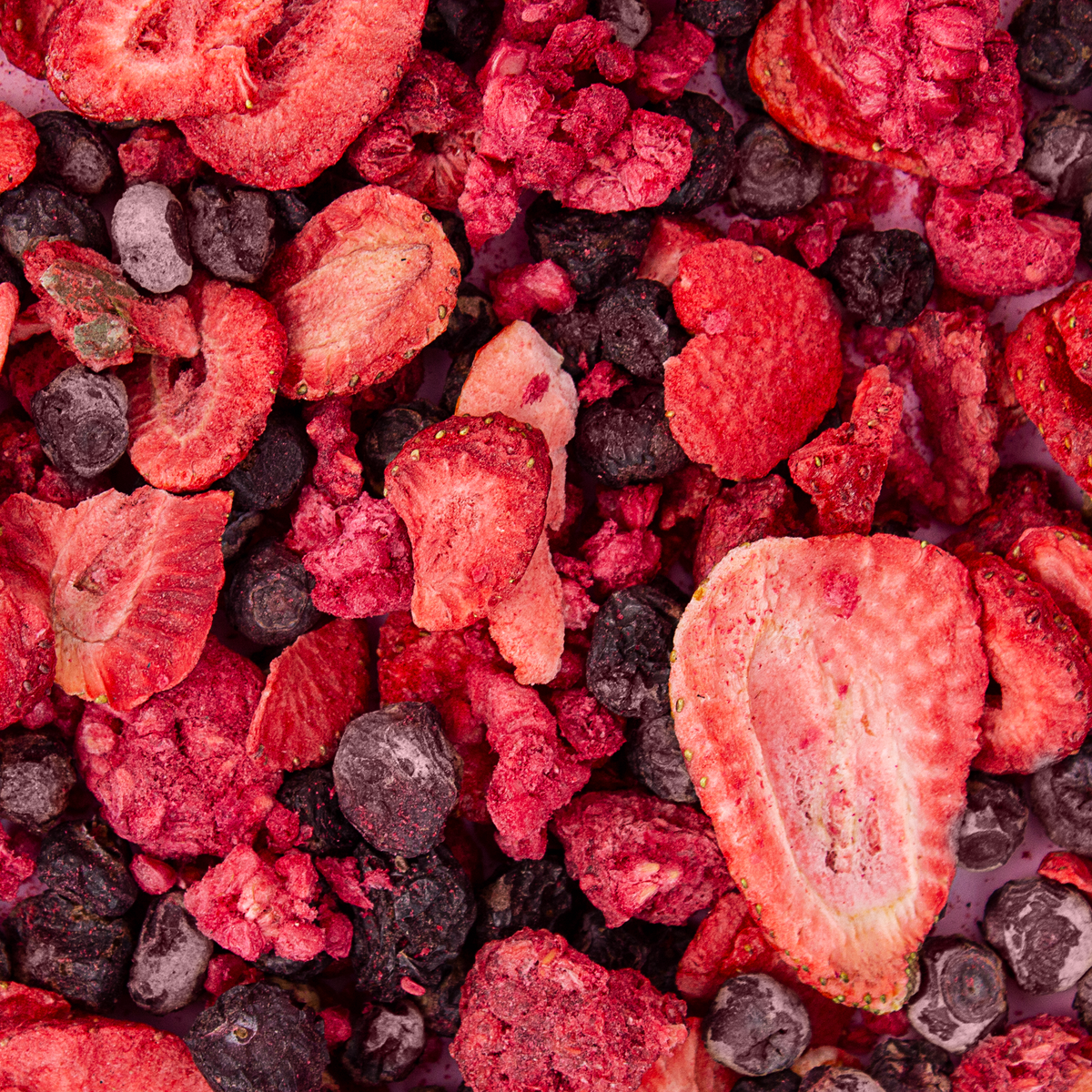 Mezcla de berries liofilizadas marca Früvethy