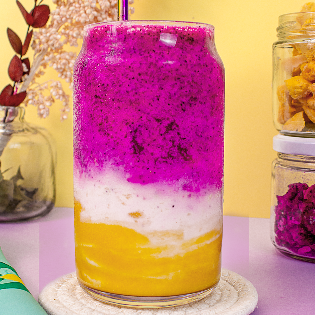 Smoothie de mango y pitahaya