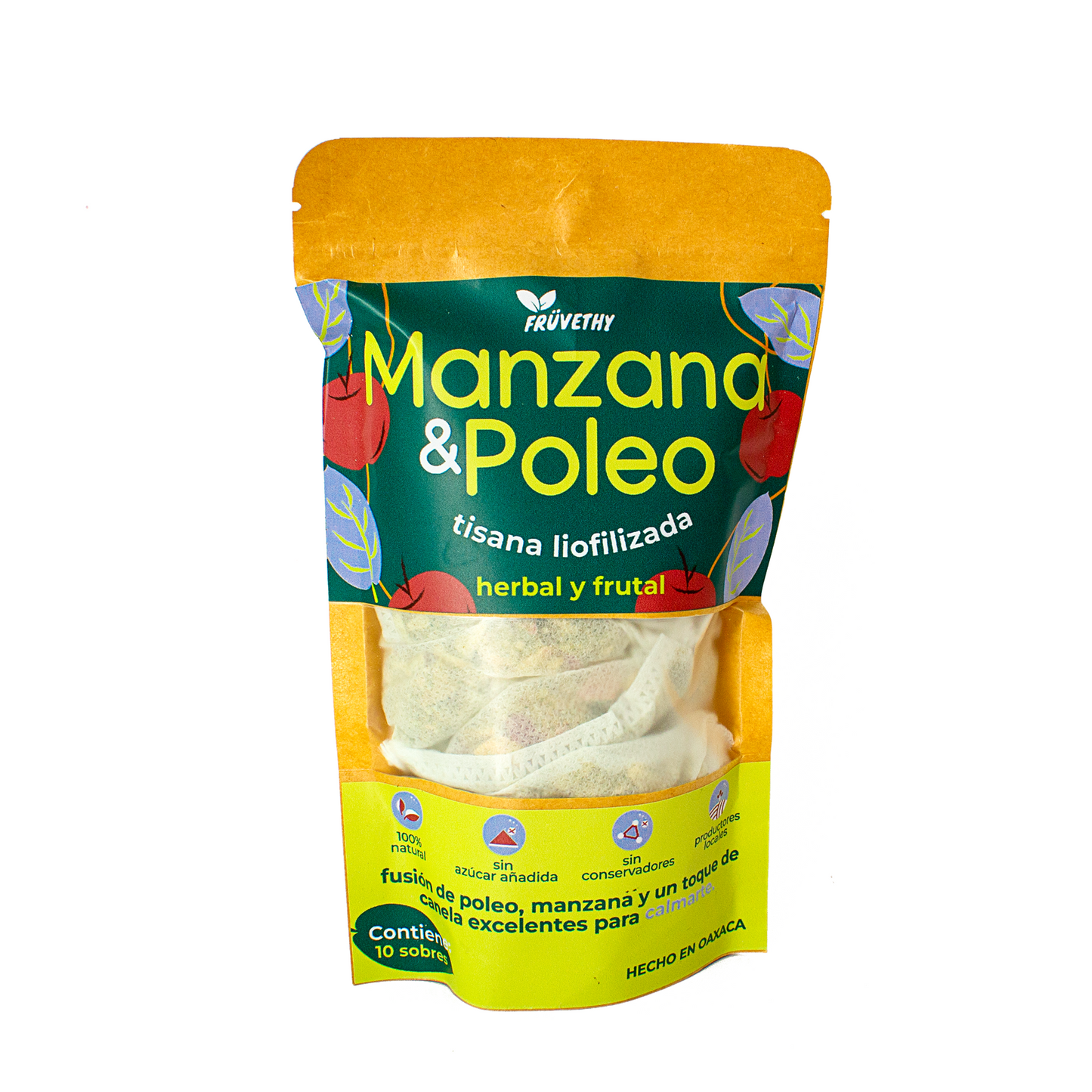 Tisana liofilizada Manzana-canela & Poleo en bolsitas