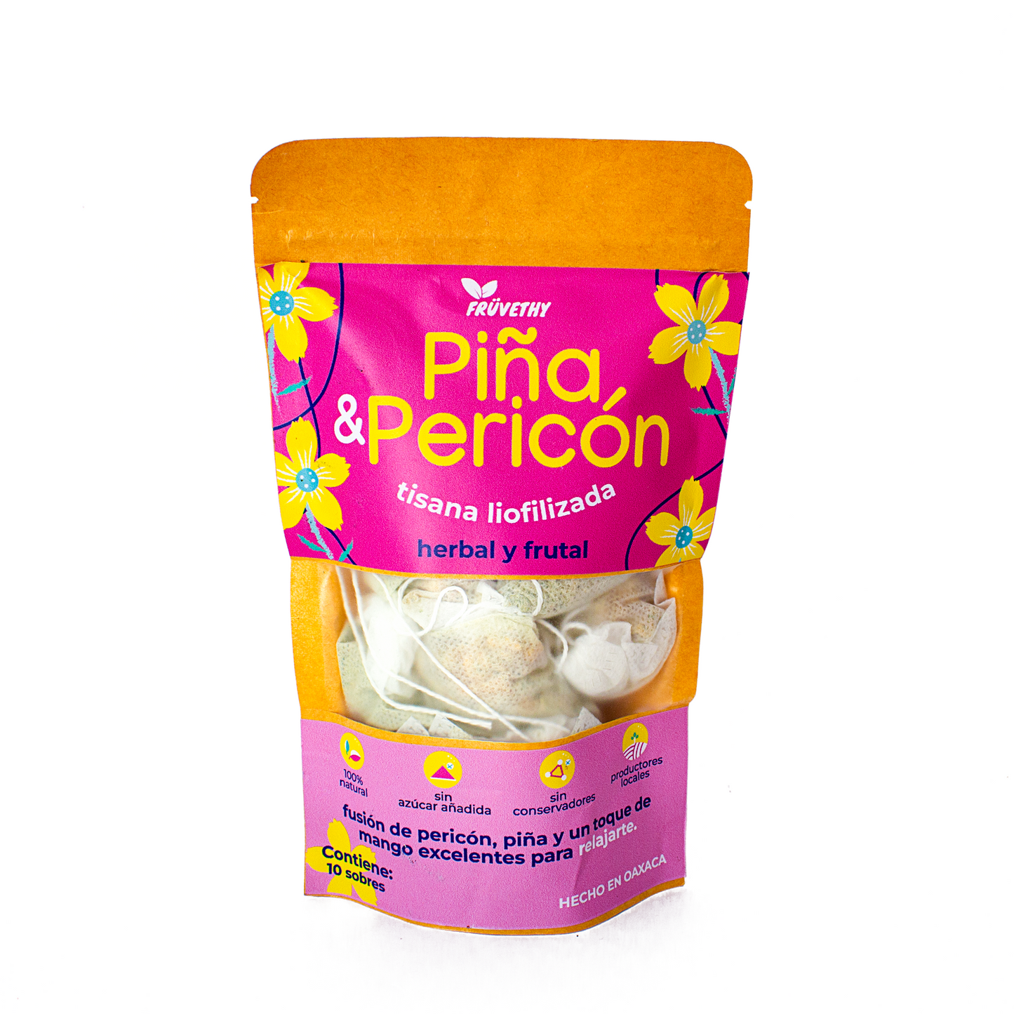 Tisana liofilizada Piña & Pericón en bolsitas