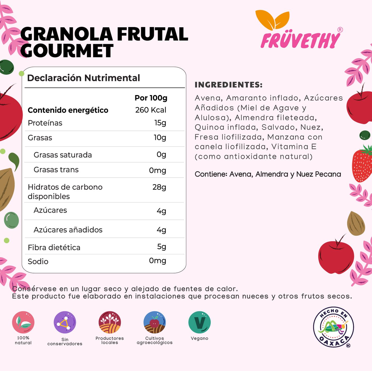 Granola Gourmet con Frutas Liofilizadas