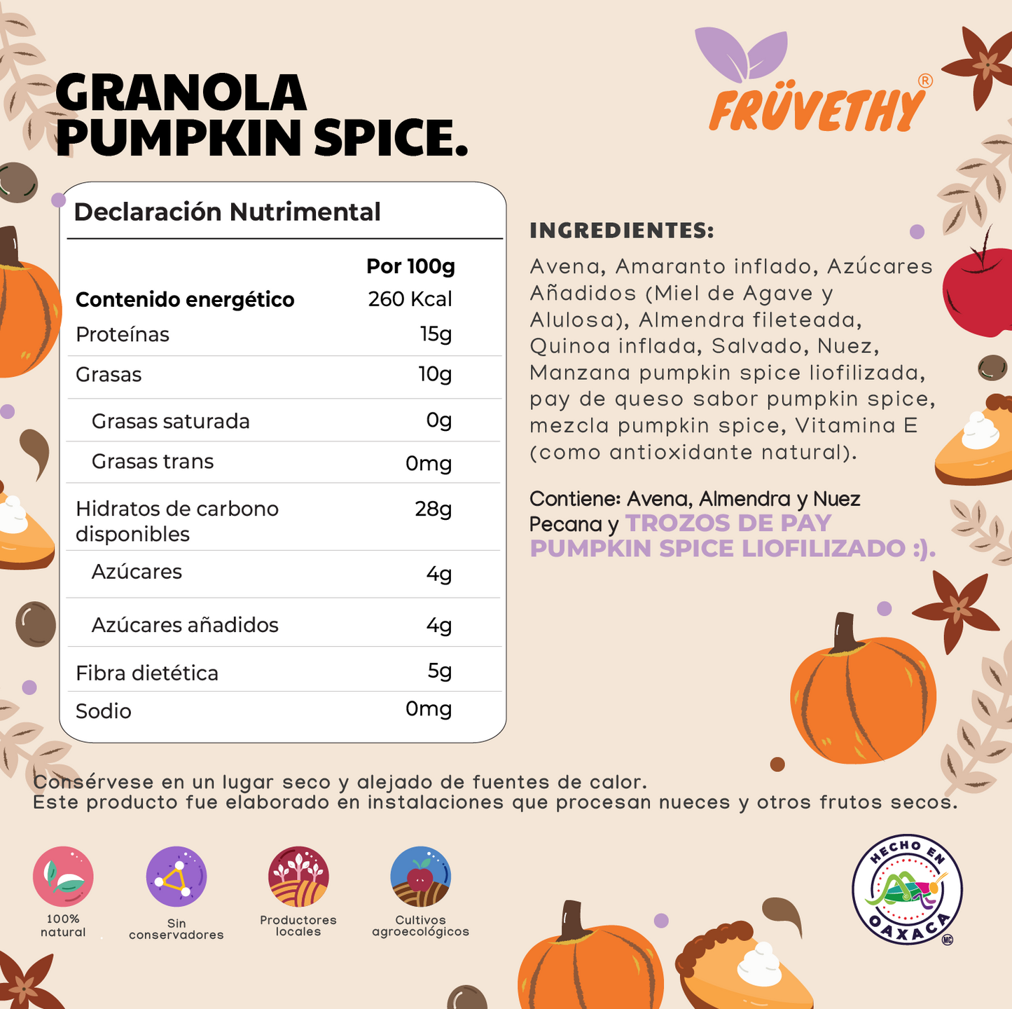 Pumpkin Spice Granola Gourmet 160g