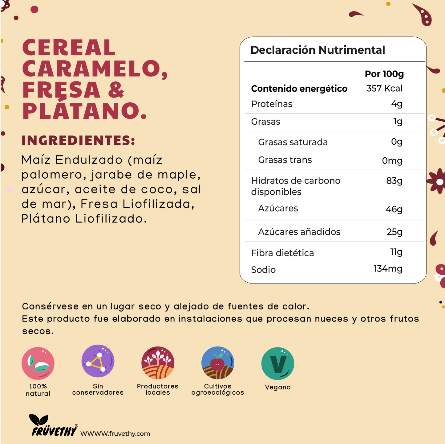 Cereal Caramelo Fresa & Plátano