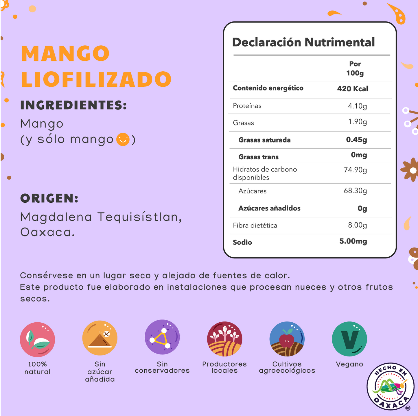 Mango Liofilizado