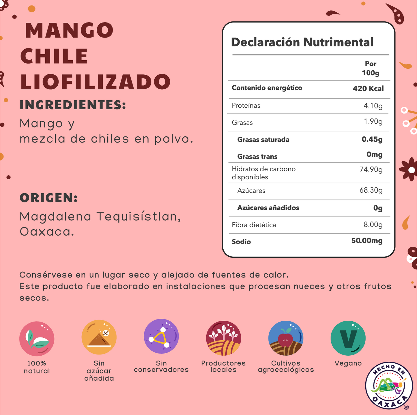 Mango-Chile Liofilizado