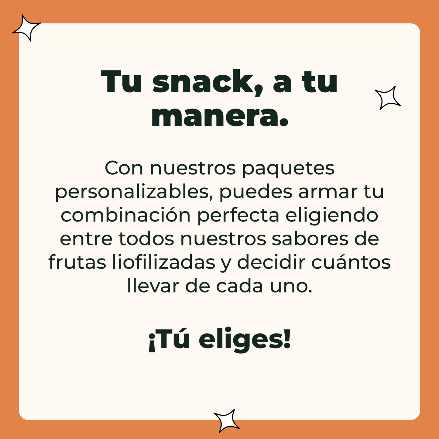 Caja de 10 snacks personalizada