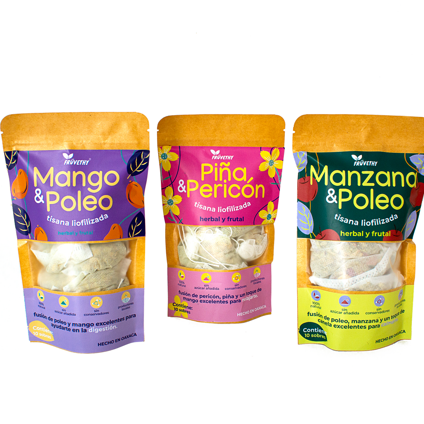 Kit de Tisanas Frutales Liofilizadas (3 sabores)