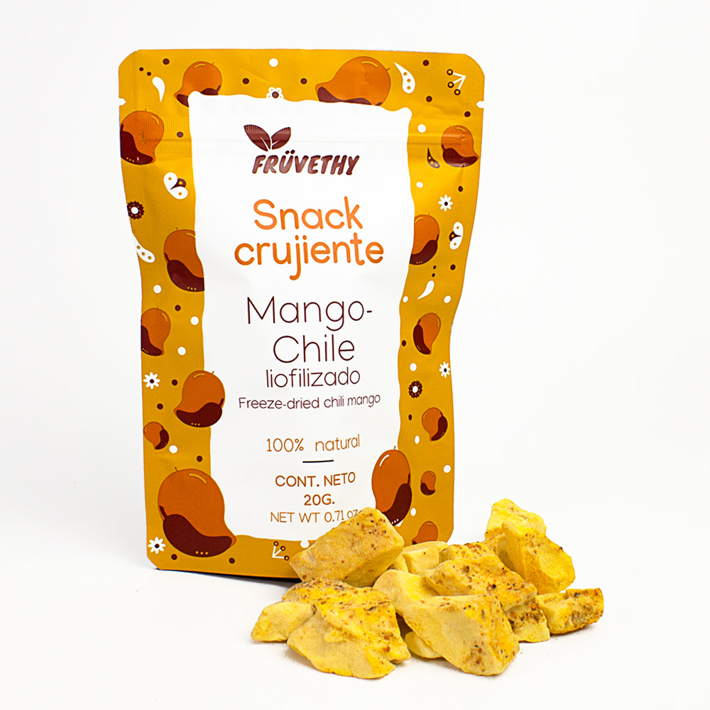 Snack mango-chile liofilizado Früvethy