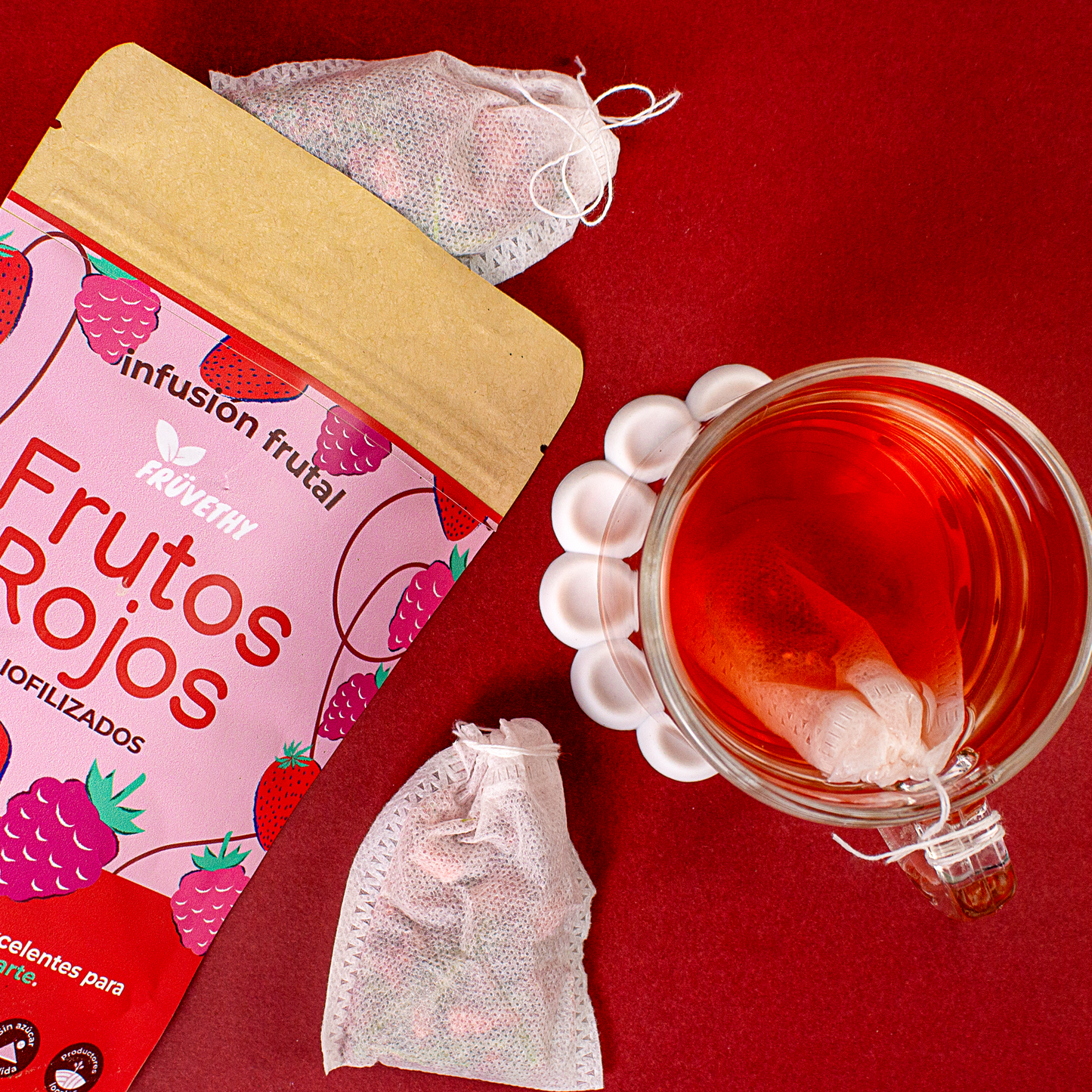 Infusión Frutos Rojos y Menta Liofilizados (10 sobres)