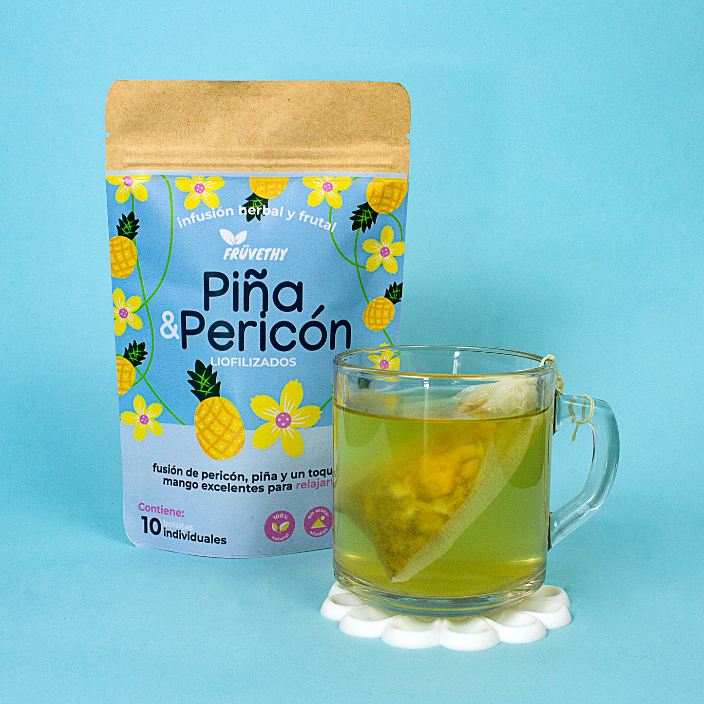 Infusión Piña & Pericón Liofilizados (10 sobres)