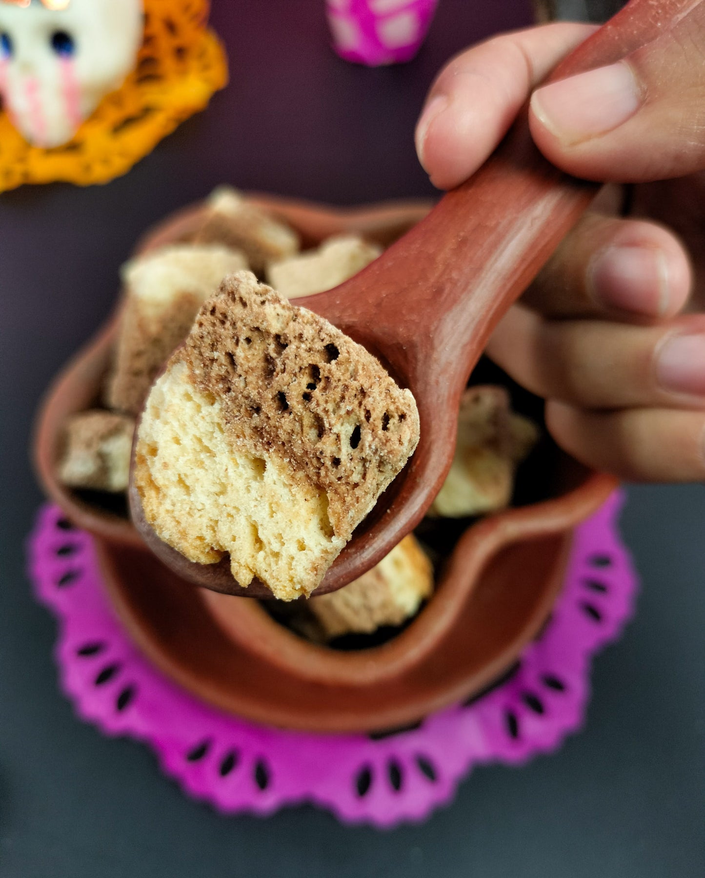 Pan de Muerto Liofilizado con Chocolate 80g