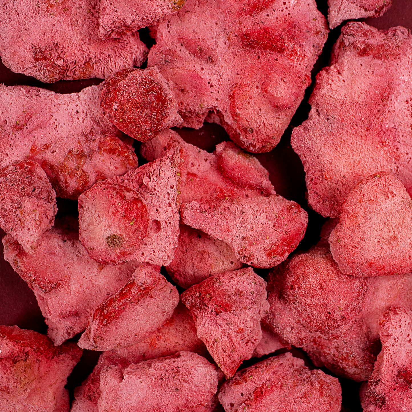 Bites de Fresas con Crema Liofilizadas