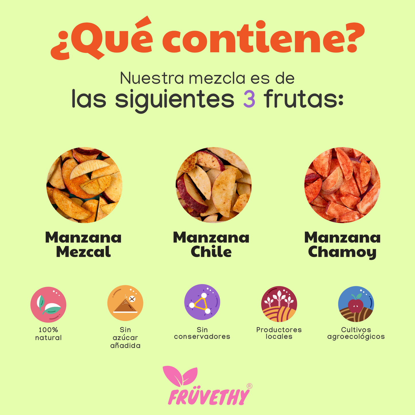 Mix Manzanas Liofilizadas