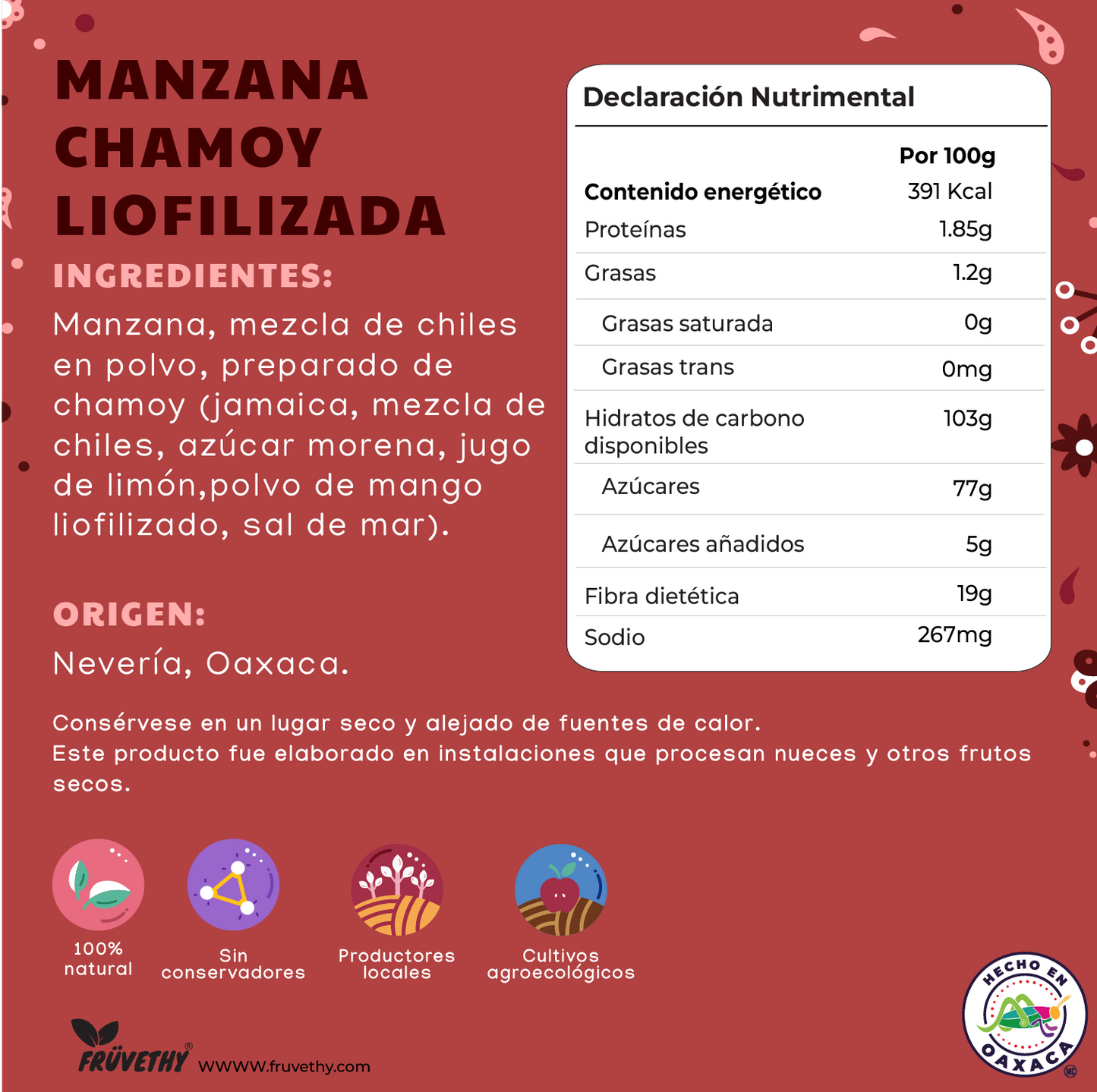Manzana-Chamoy Liofilizada