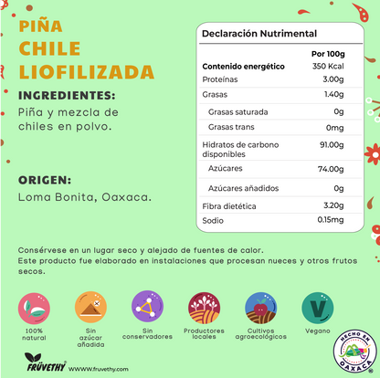 Piña-Chile Liofilizada