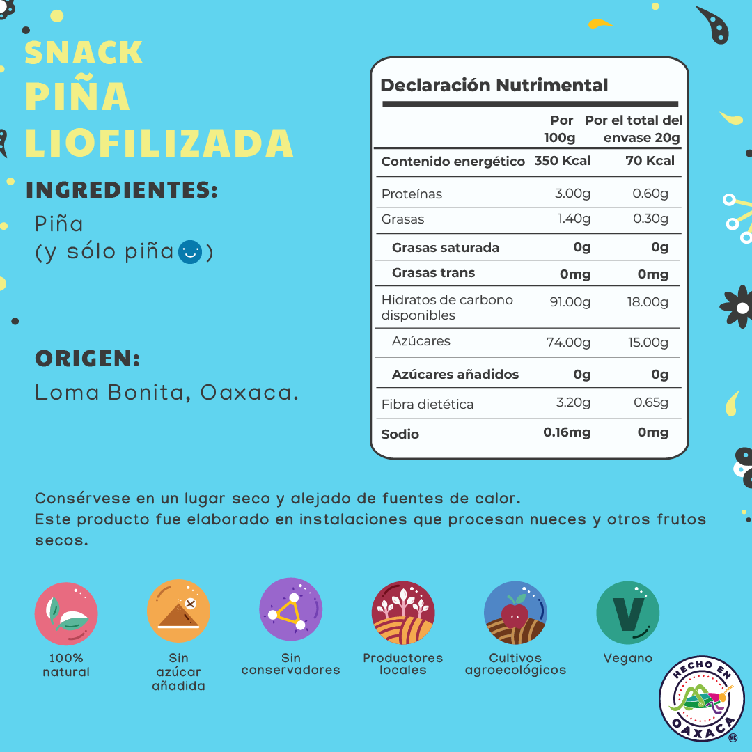 Snack Piña Liofilizada| Snack Tropical y Dulce– Fruvethy – Tienda Fruvethy