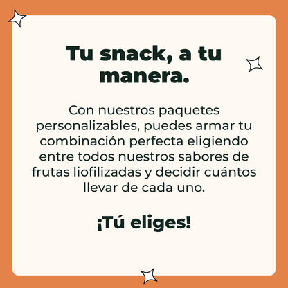 Caja de 10 snacks personalizada