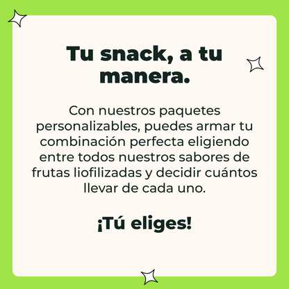 Caja de 30 snacks Personalizada