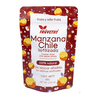 Snack manzana-chile liofilizada Früvethy