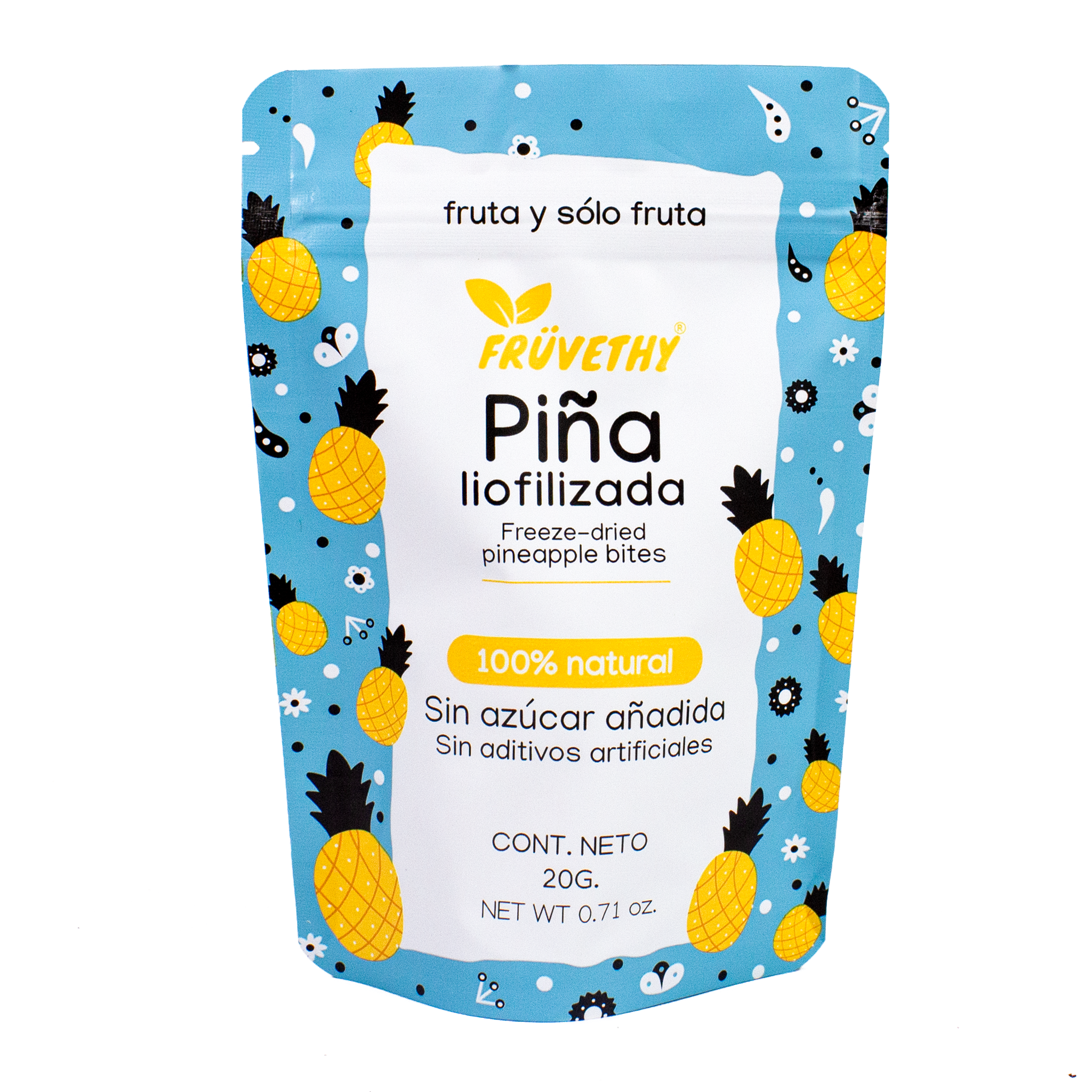 Snack Piña Liofilizada| Snack Tropical y Dulce– Fruvethy – Tienda Fruvethy