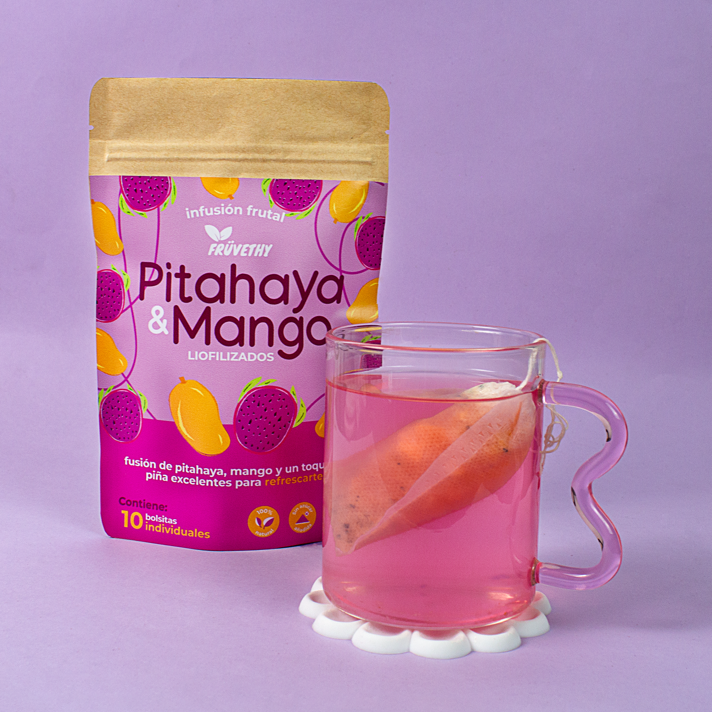 Infusión Pitahaya Mango Liofiilizados (10 sobres)