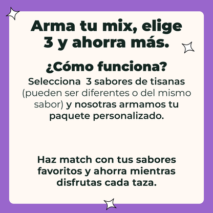 Paquete de 3 Infusiones Frutales Liofilizadas